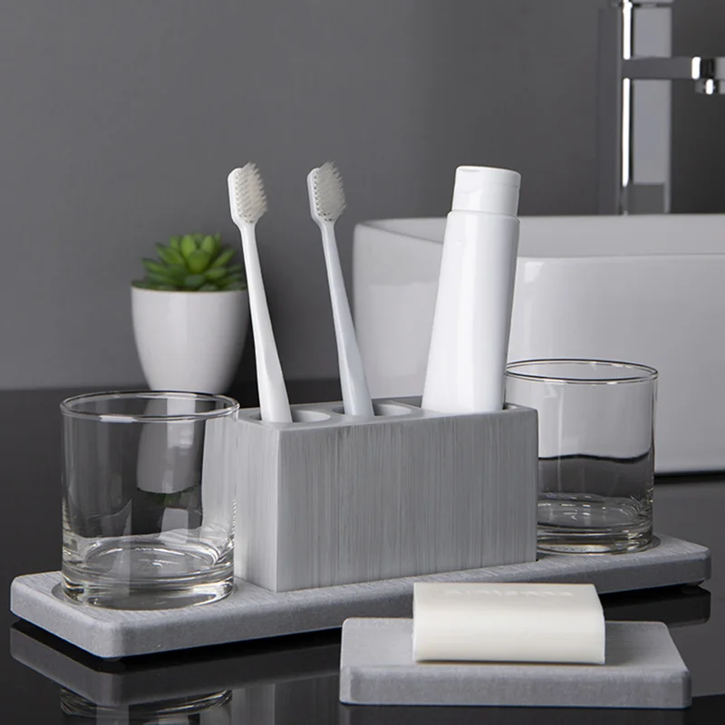 Держатель для зубной щетки силиконовая форма бетона цементного лотка креативная