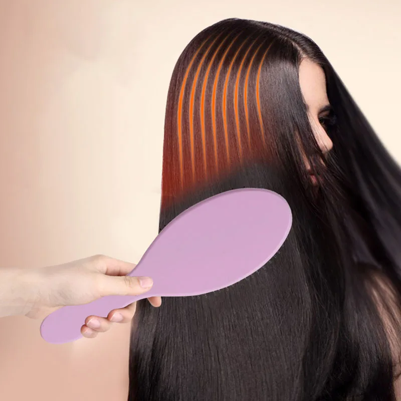 

Hair Brush Natural Bamboo Handle Boar Bristles Anti-Static Hair Scalp Paddle Hairbrush Gasbag Massage Comb Hair Care