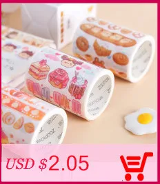 1 шт. Kawaii тонкая рисовая бумага клейкие ленты Скрапбукинг маскирования клейкие ленты наклейки Скрапбукинг Washitape стиральная лента sumikko 02589