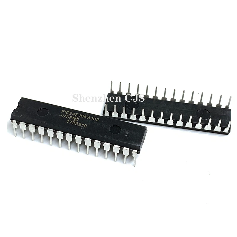 100% оригинальная фотовспышка PIC24F16KA102-I/SP IC MCU 16BIT 16KB FLASH 28SDIP | Электроника