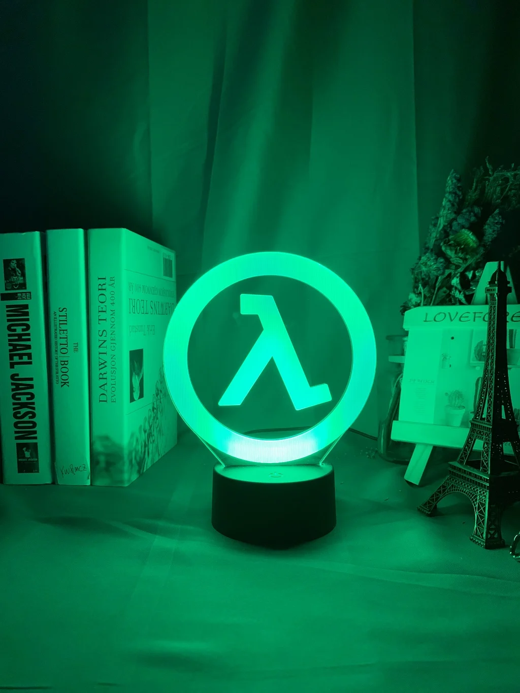 Half Life Logo Night Lamp for Game Room Decoration Cool Event Prize of Store Color Changing Led Light Gift Him | Лампы и освещение