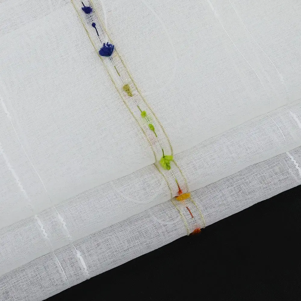 

Roman Curtain Color Stripes Shade Sheer Balcony Window Voile Drapery Valance Magic for Kitchen Home Decoration