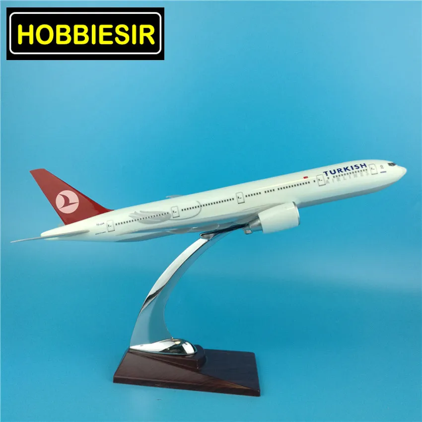 1:200 масштаб Boeing B777 32 см Турецкая авиасимулятор модель Турецкая Авиакомпания сплав самолет игрушка W база пластиковая плоскостная