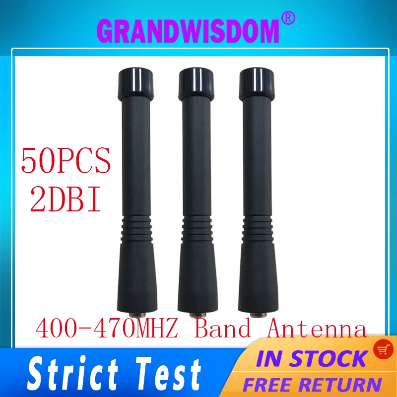 50pcs Walkie Talkie Antenna pbx antena UHF 400-470MHZ Band iot Handheld Radio compatible wireless for car field building Antenne