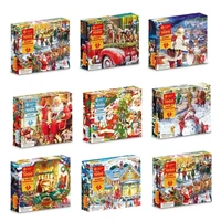 1000 piece merry christmas santa claus gift xmas jigsaw adults puzzle parent child interaction jigsaw puzzle game toys gifts