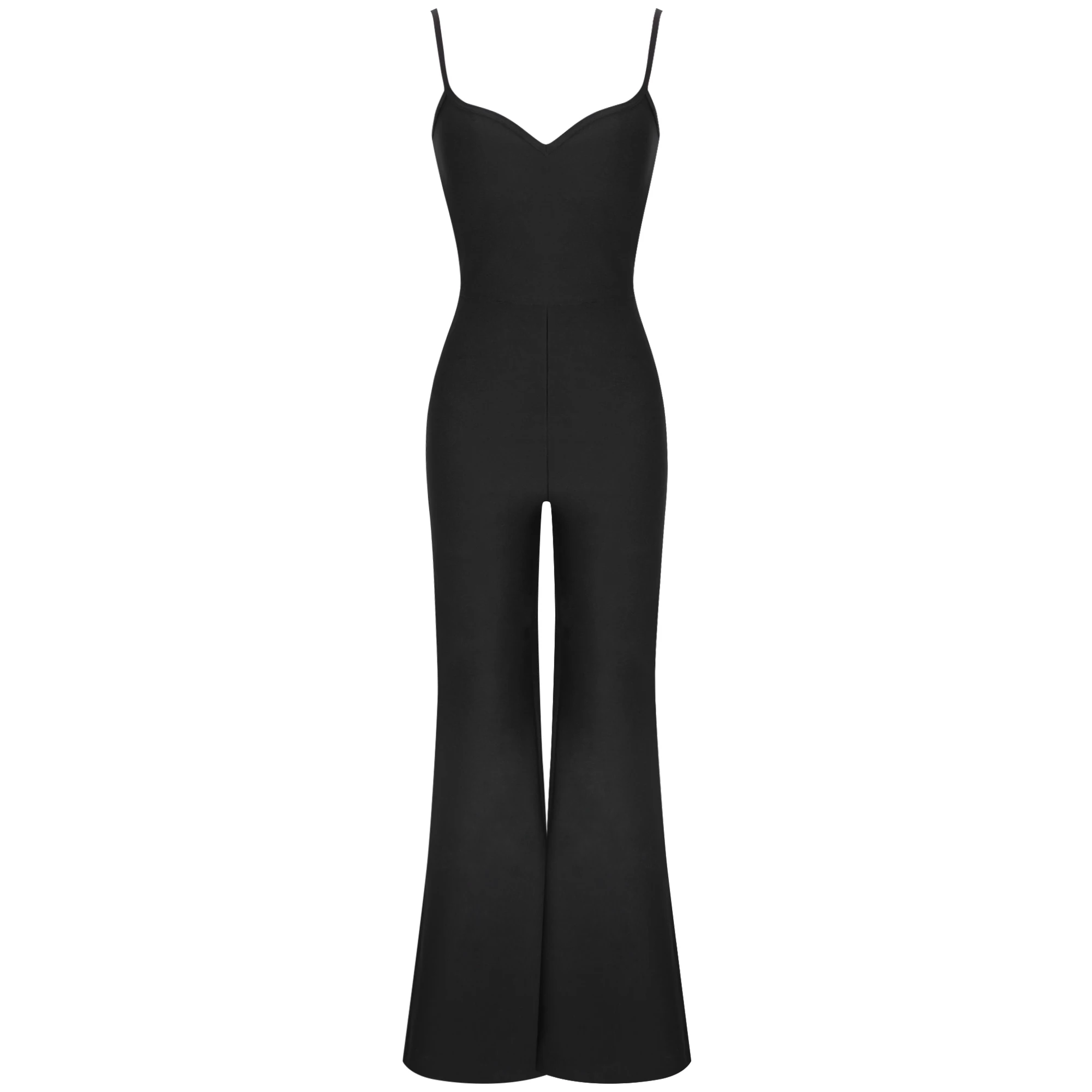 Bandage Jumpsuit 2021 Black Spaghetti Bodycon Jumpsuit High Quality Women Summer Sexy Club Celebrity Party Jumpsuit Overalls