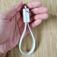 mobile phone keychain c data fast charger wire for type c micro usb c short cable key ring chain