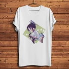 Kawaii Kochou Shinobu смешная аниме Футболка мужская белая с коротким рукавом мужская повседневная футболка унисекс манга убийца демонов уличная одежда футболка