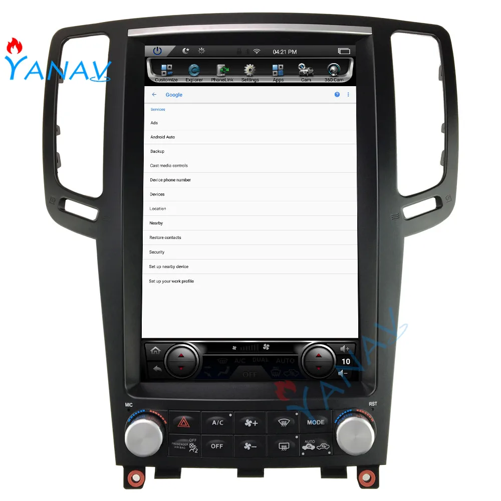 

Car stereo GPS navigation autoradio tesla vertical screen For-Infiniti G25/G35/G37 2007-2013 Android car multimedia radio player