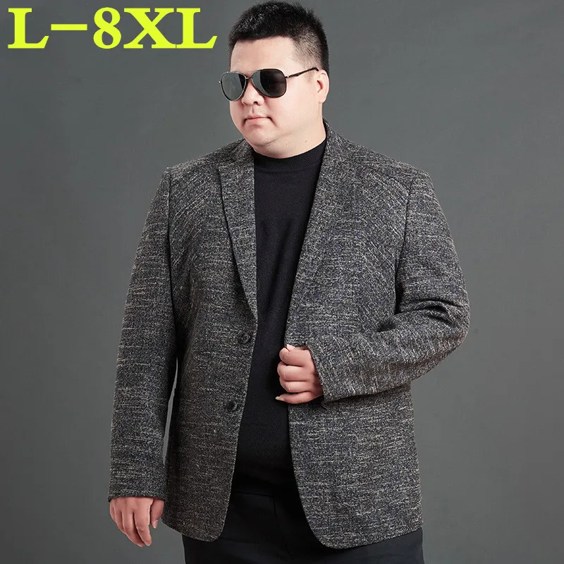 Размера плюс 8XL 7XL 6XL Новое поступление брендовая одежда куртка Весенний костюм