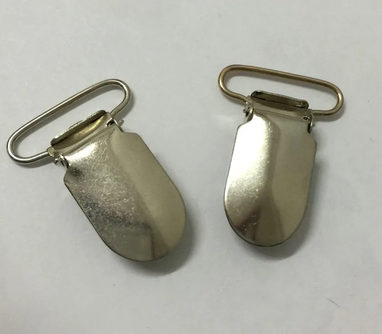 (100 pcs/lot) 25mm 1'' Metal Silver color Suspender Clips with Plastic teeth Insert | Дом и сад