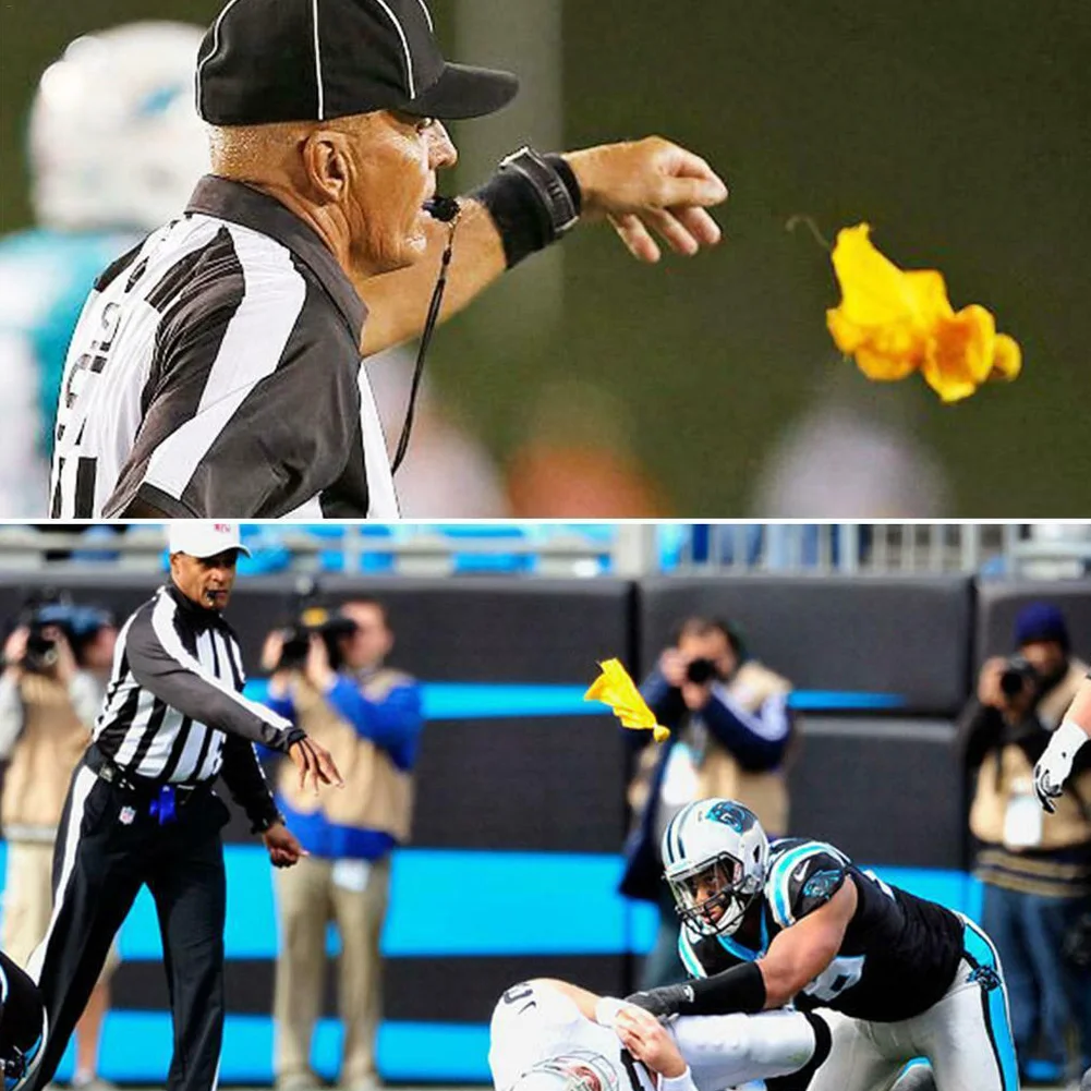 Hot 6Pcs Football Penalty Flag Referee Tossing Props Party Supplies MVI-ing | Спорт и развлечения