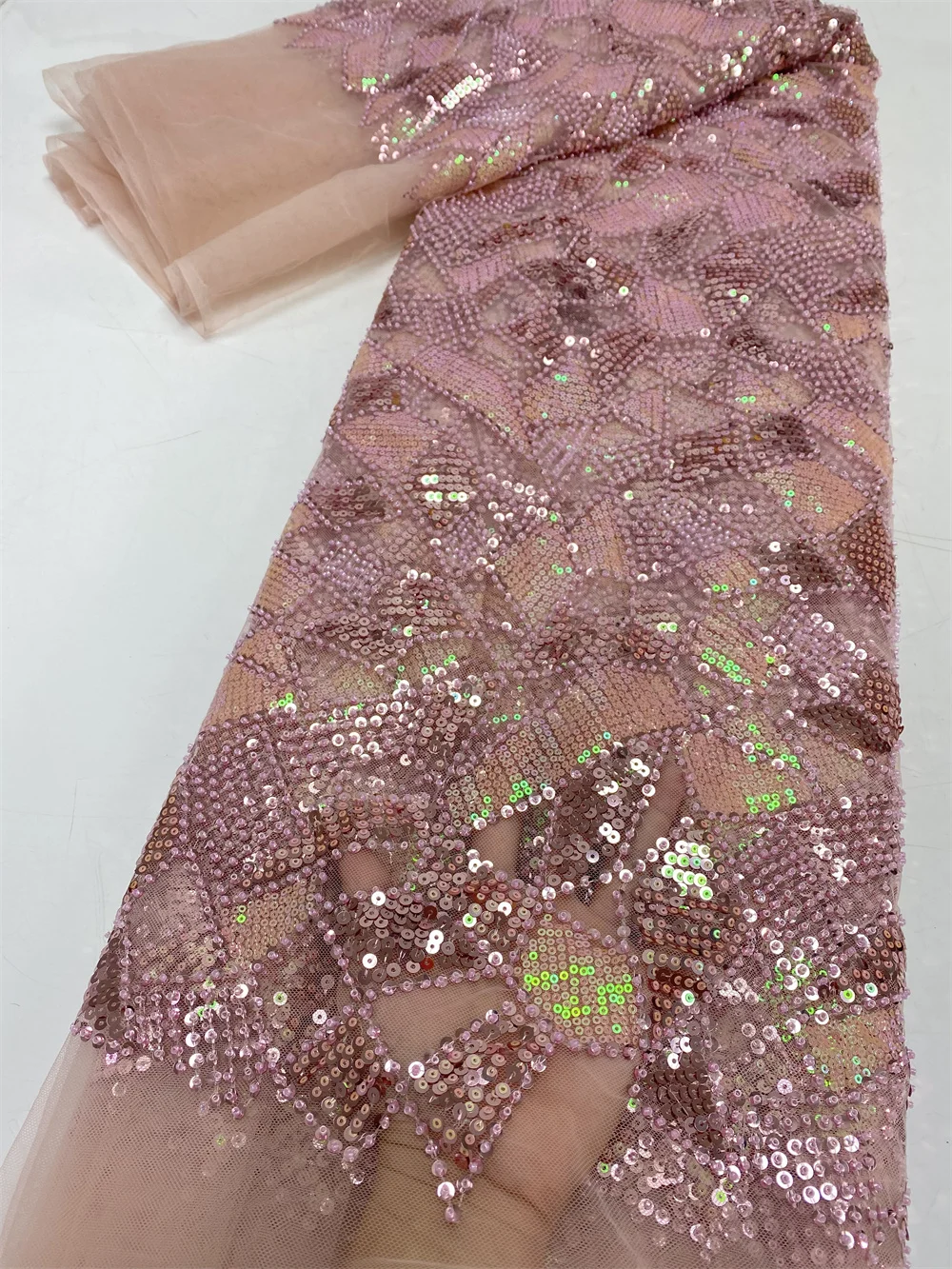 

Африканская французская кружевная ткань с блестками 2021, высококачественное мягкое фатиновое Сетчатое кружевное свадебное платье для неве...