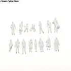 Игрушки сделай сам 100 шт.компл., белая модель, фигурка людей в масштабе 1:100, мини-Неокрашенная для поездов, пассажиров, Лидер продаж