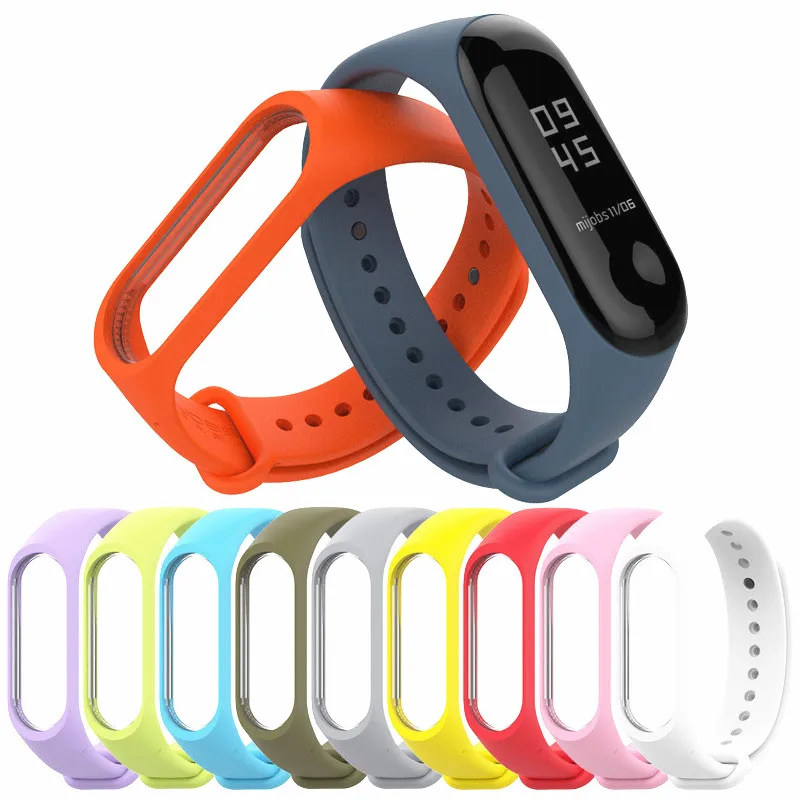 Ремешок mi Band 3/4 водонепроницаемый сменный силиконовый ремешок-браслет для Xiao mi 3 mi 4 умный браслет аксессуары для наручных браслетов