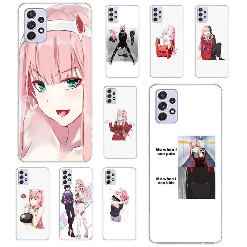 

Darling In The Franxx Anime Case Coque For Samsung Galaxy A52 A51 A71 A50 A12 A22 A32 A42 A72 A70 A21S A41 A40 A11 Cover Funda