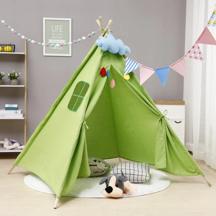 1 35 м большой Unbleached холст дом Tipi тент Портативный детская палатка индийский