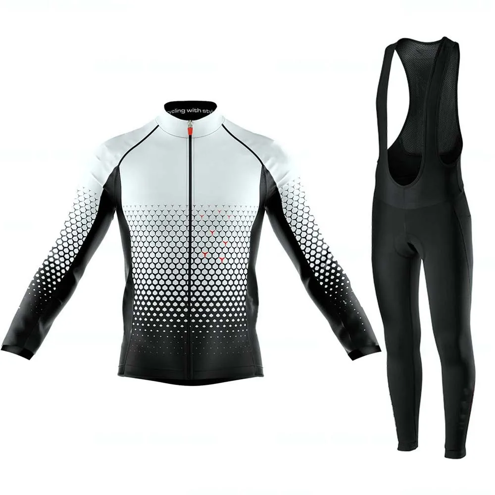 

Autumn Men's Long Sleeve Cycling Jersey Shirt Breathable Suits Ropa Ciclismo MTB Bike Sports Uniform
