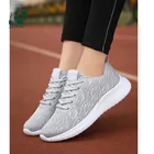 Легкие и простые женские кроссовки для бега из сетчатого материала, сезон осень-лето, модная женская спортивная обувь