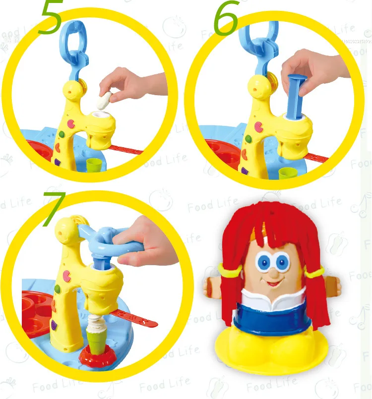 DIY Playdoughkits глина тесто Пластилин настольная машина для мороженого форма игровой набор игрушка ручной работы Лапша чайник кухонная игрушка детский подарок