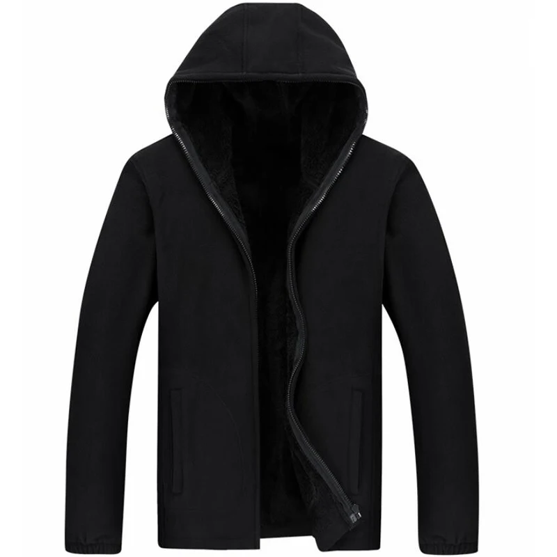 Мужская Флисовая Куртка с капюшоном теплая Толстая тактическая куртка в стиле