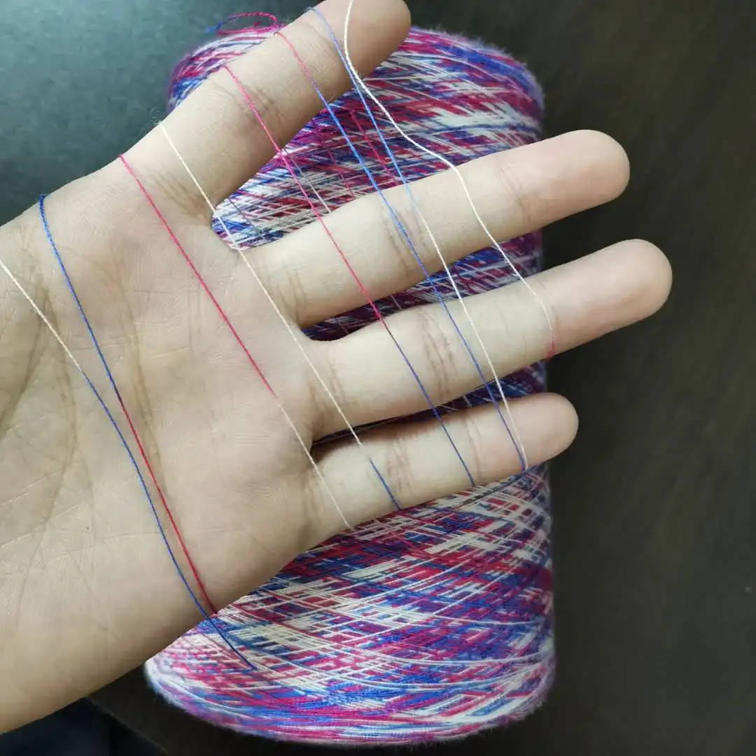 250 г космическая красящая мерсеризованная хлопчатобумажная нить летняя стильная