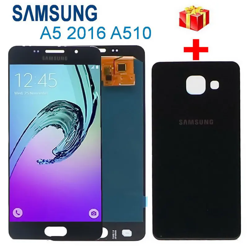 

Original LCD For Samsung Galaxy A5 2016 A510 A510F A510M SM-A510FD LCD Display Touch Screen Digitizer Assembly With Back cover