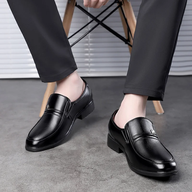 

Men's Shoes 2021 New Spring and Autumn Leather Shoes Men's Business One-step Casual Shoes Leather Shoes Dress Shoes Men