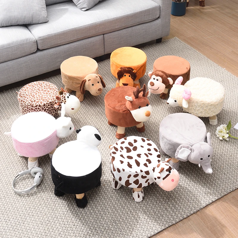 Табурет с животными для дома милый детский мультяшный диван креативный