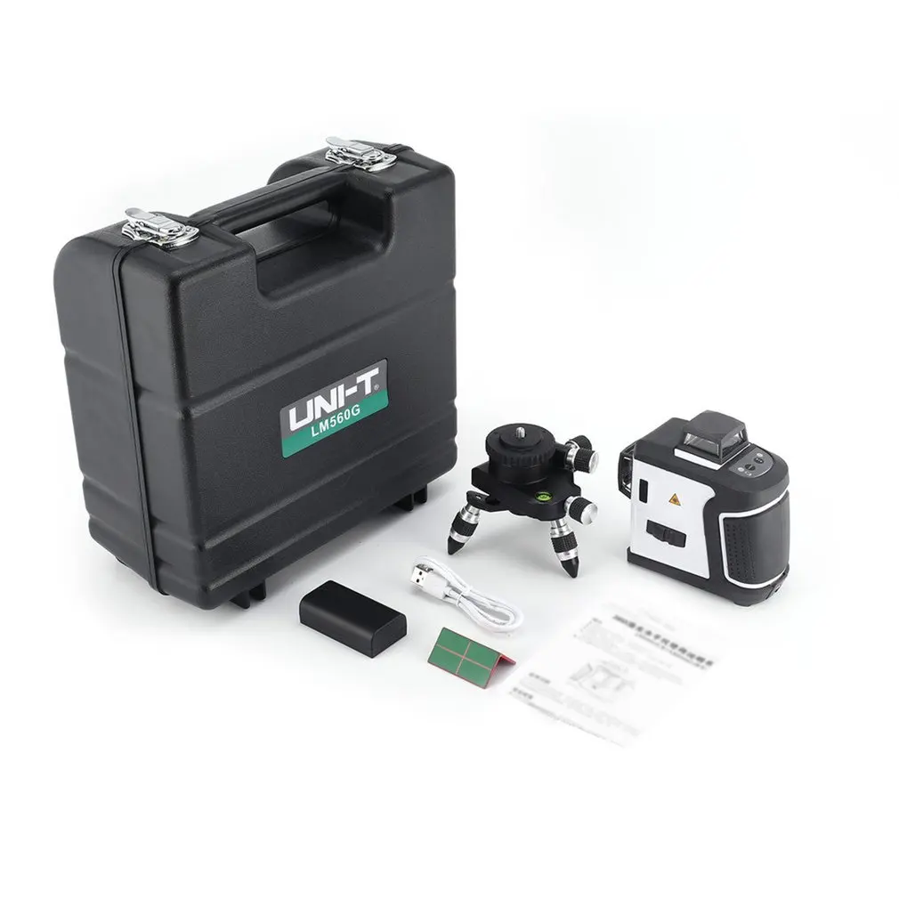 

UNI-T LM560G Laser Level Laser Level Green High Accuracy Green Laser Level 360 With Wall Bracket Sturdy