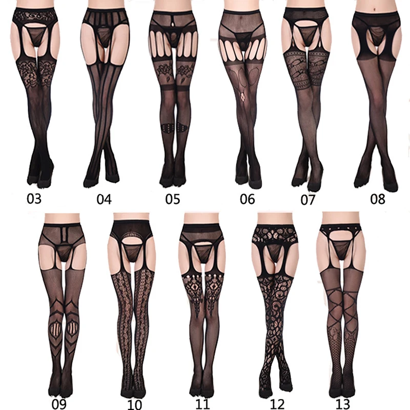 

Women Sexy Tights Mesh Open Crotch Fantaisie Pantyhose