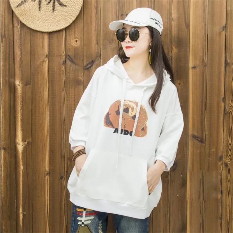 Весенний пуловер большого размера с нашивками пуловеры в стиле Харадзюку