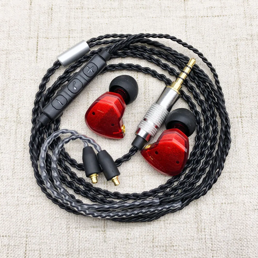 Tiandirenhe TD2 Гибридный наушник 1ba+ 1DD Ноулз 27305 BA привод HIFI наушник с MMCX обновленный кабель для Shure SE215 гарнитура