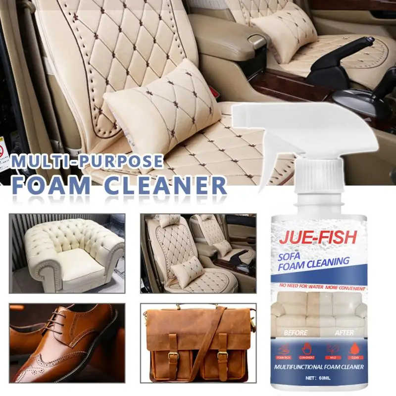 

60ML Multi-purpose Foam Cleaner Cleaning Agent Automoive Car Interior Home Foam Cleaner Home Cleaning Foam Spray