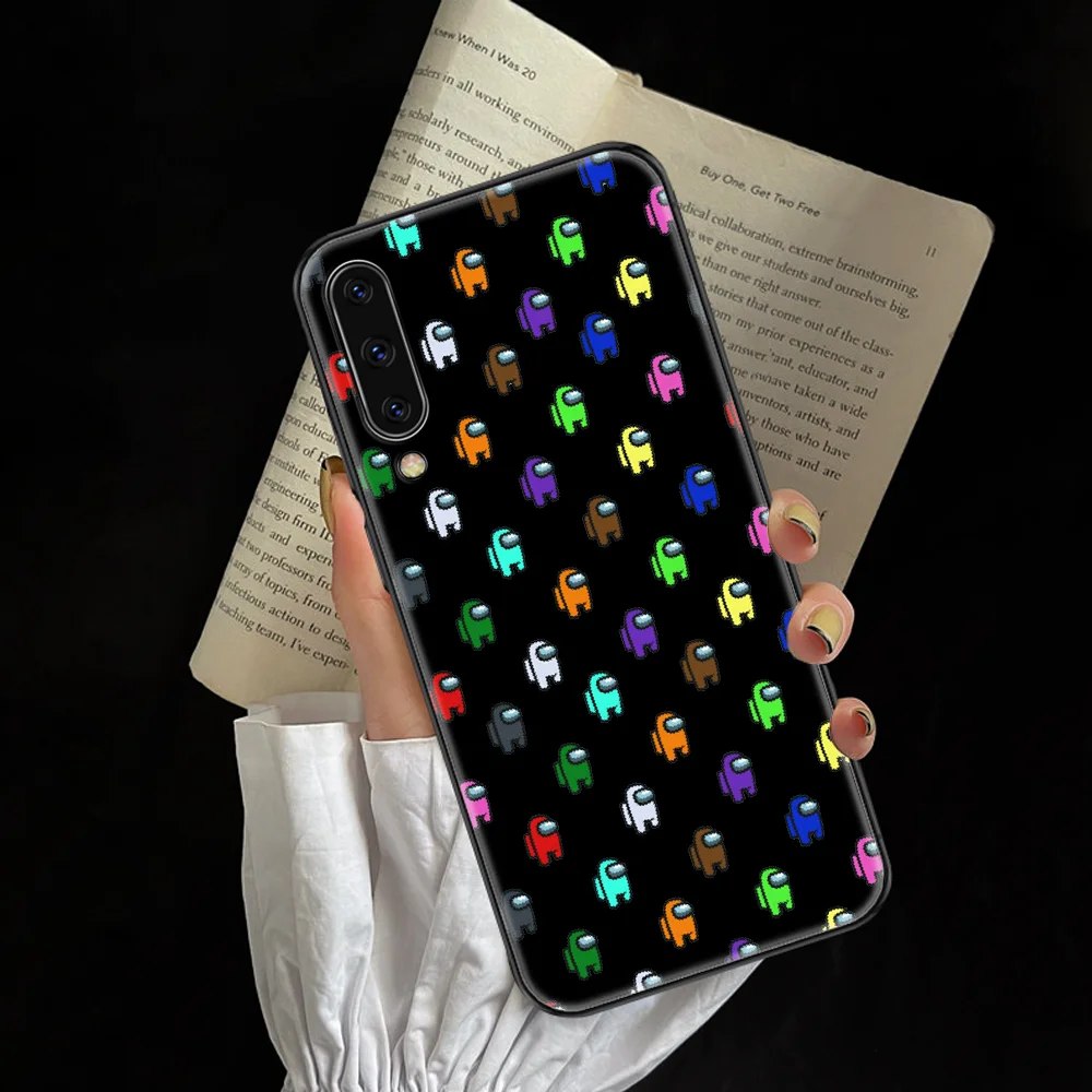 

AmongS Game us Phone case For Samsung Galaxy A 3 5 7 8 10 20 21 30 40 50 51 70 71 E S 2016 2018 4G black fashion bumper painting