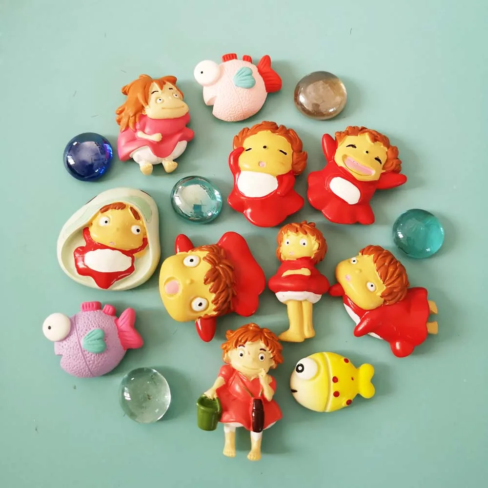 Мультяшная Золотая рыбка фотоэлемент креативная магнитная наклейка для