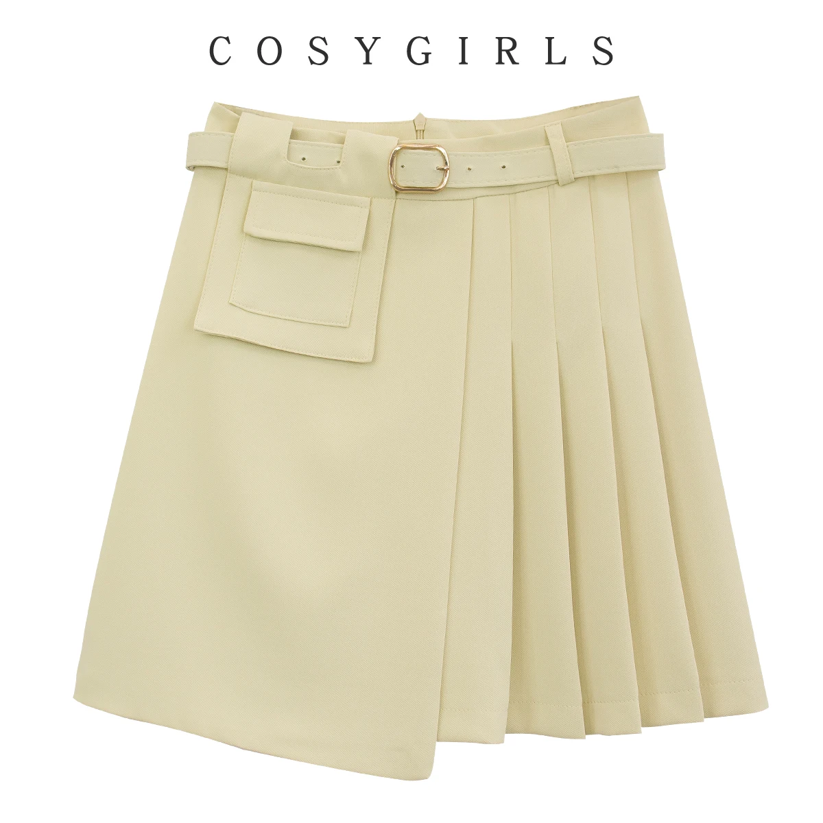 

Pleated skirt design sense of minority summer 2021 new Hip Wrap Skirt a-word slim high waist short skirt women's trend