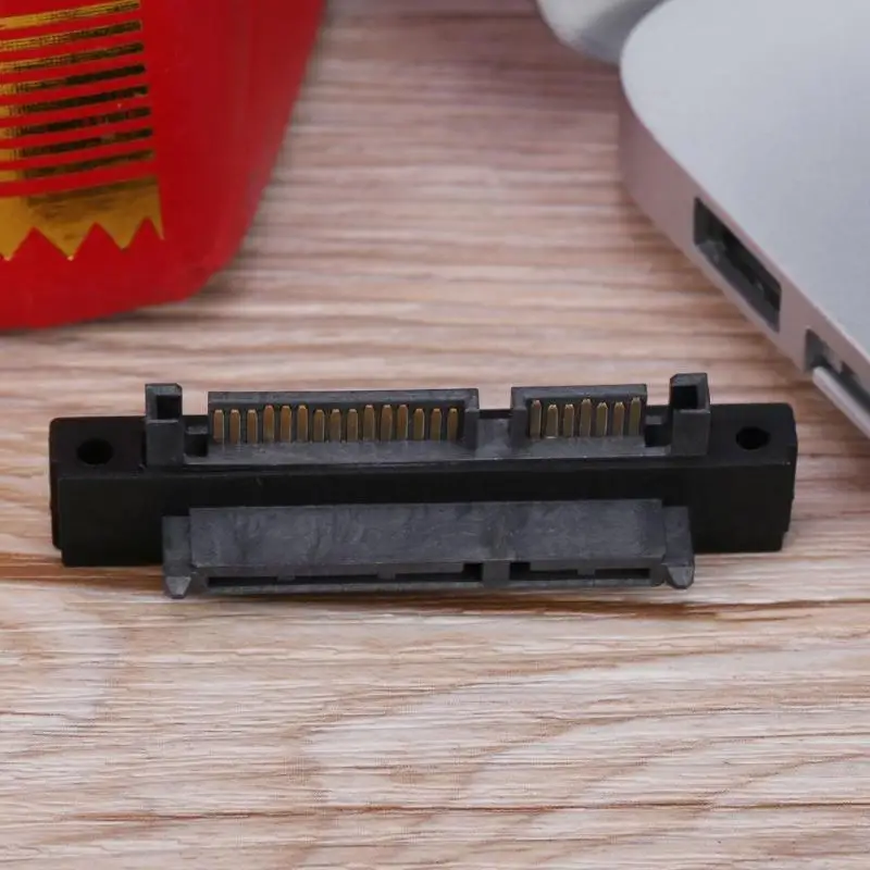 Адаптер для ноутбука 90 градусов 7 + 15pin SATA штекер гнездо адаптер аксессуаров HDD