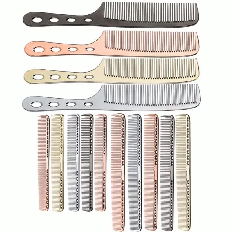 

1pc Small Space Aluminuml Hair Comb Professional Hairdressing Combs Hair Cutting Dying Hair Brush Barber Tools Salon Accessaries