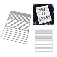 2020 new rectangle stripe rainbow metal cutting dies for embossing making greeting card background paper scrapbooking no stamps