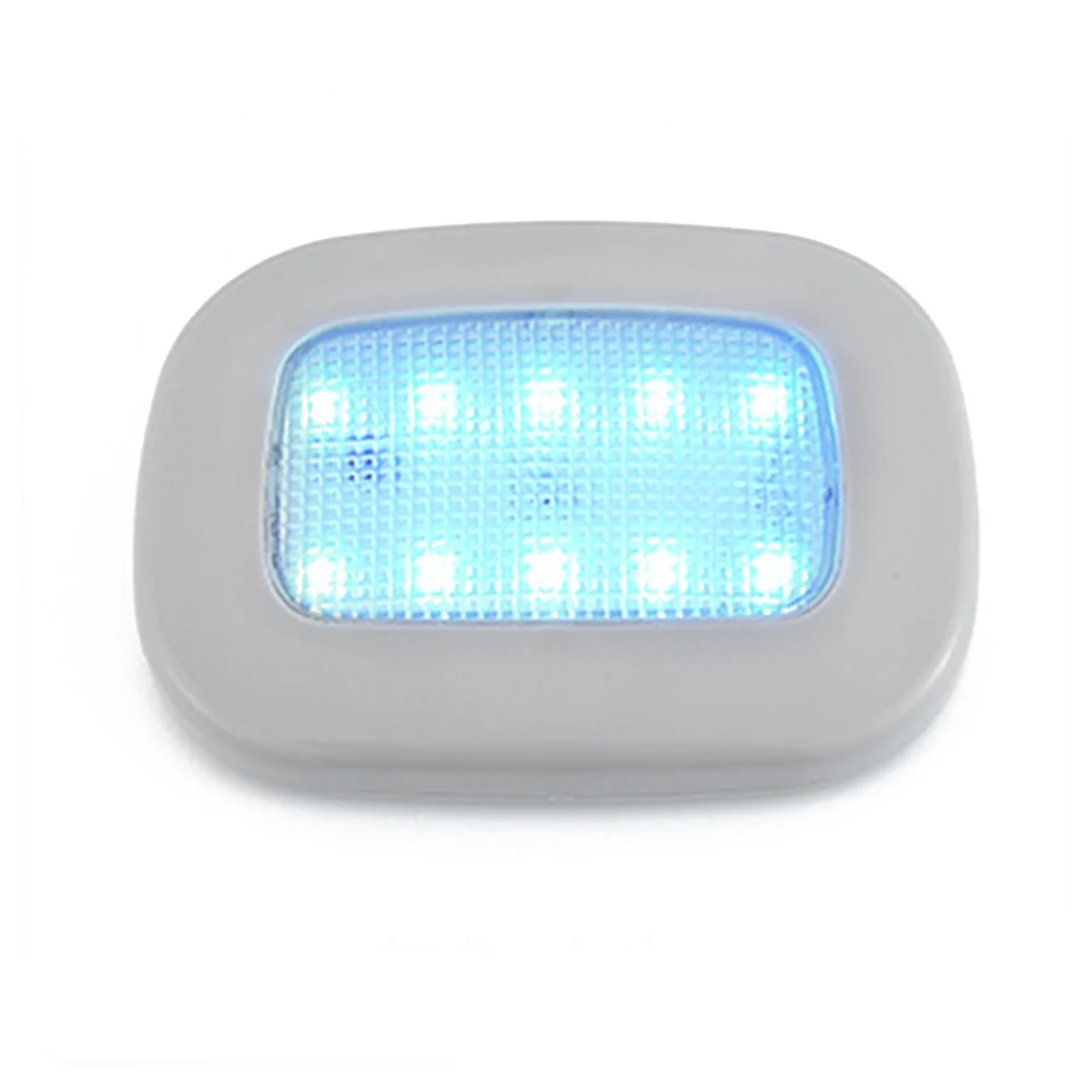 gray(ice blue) Интерьерный Автомобильный USB светильник ing Auto Backl зарядка магнит на крышу интерьерный светильник квадратный купол Интерьер подходит для автомобиля потолочный светильник для чтения - Испускаемый цвет: gray(ice blue)