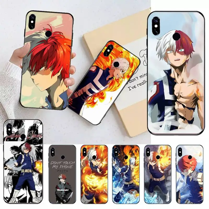 

My Hero Academia Todoroki Shoto Phone Case For Xiaomi Redmi note 7 8 9 t k30 max3 9 s 10 pro lite Luxury brand shell funda coque