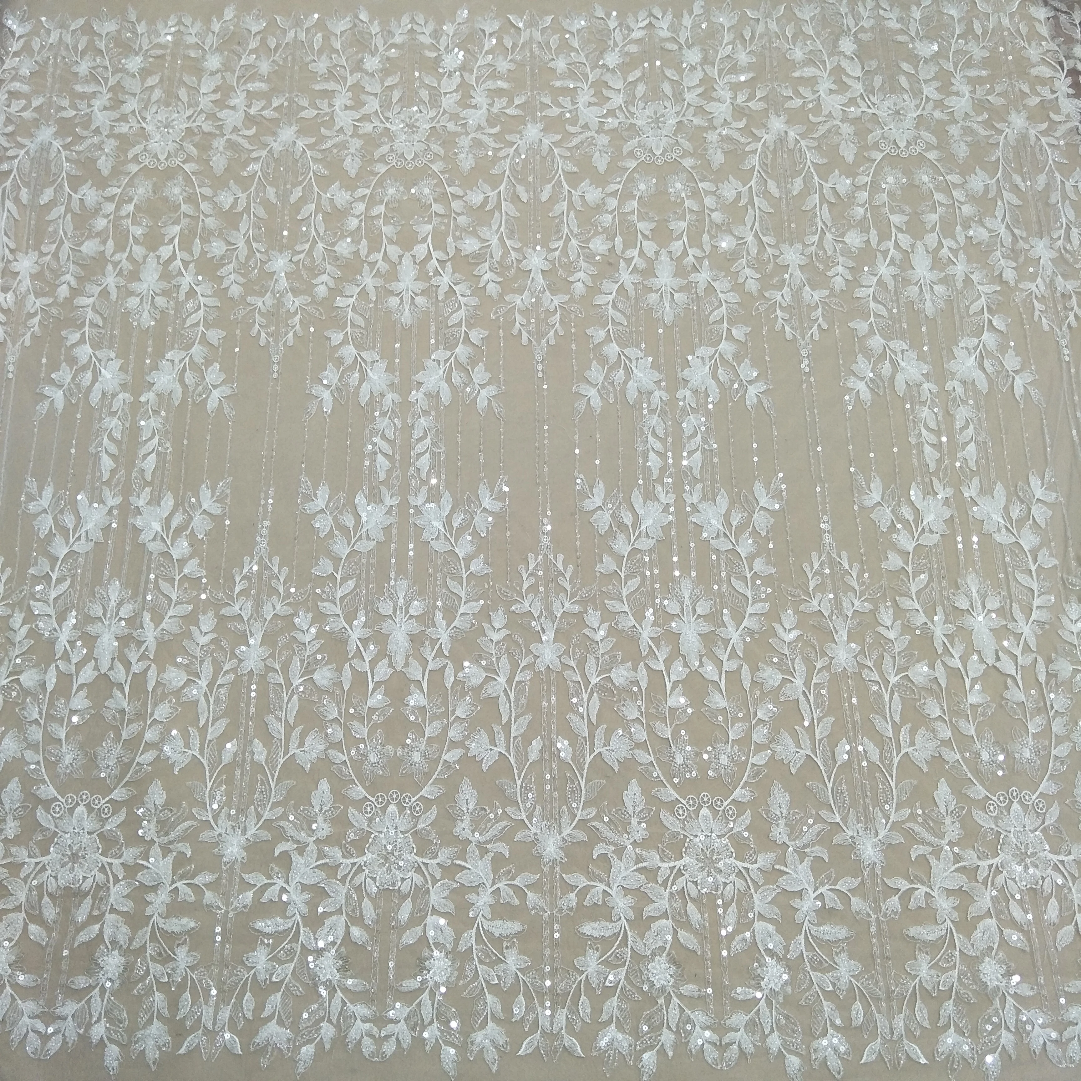 Модное кружевное платье Zuhair Murad с бисером и блестками кружевная ткань для невесты