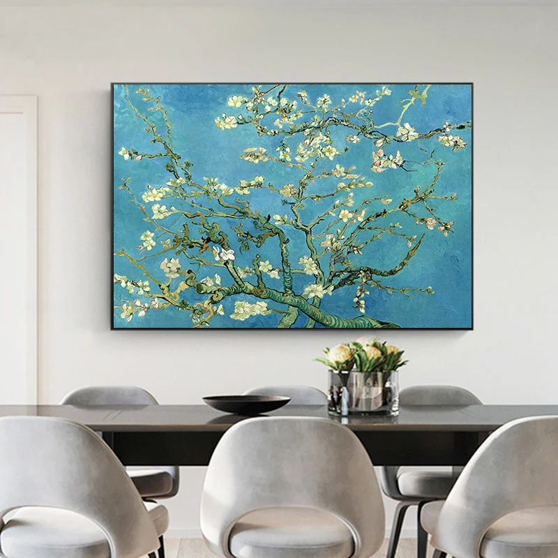 Картина на стену с изображением миндаля цветов | Дом и сад