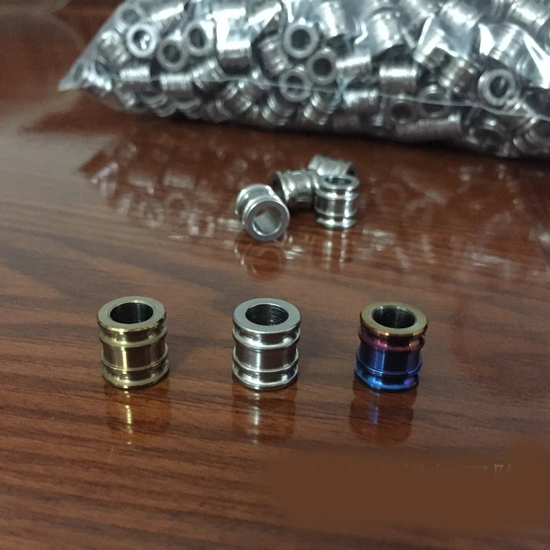 1 шт. титановые барабанные бусы на шнурок Паракорд шнур бусина нож инструмент EDC