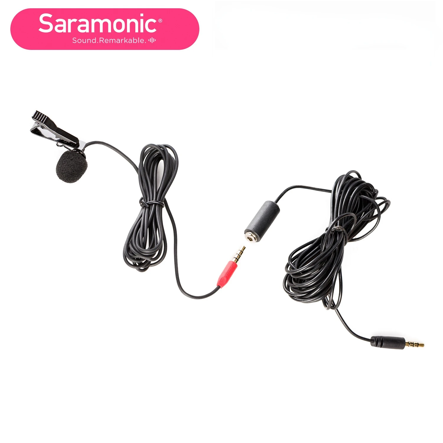 

Saramonic SR-LMX1 + 3,5 мм петличный микрофон для iphone ipad ipod touch и большинства устройств android (стандарт CYIA)