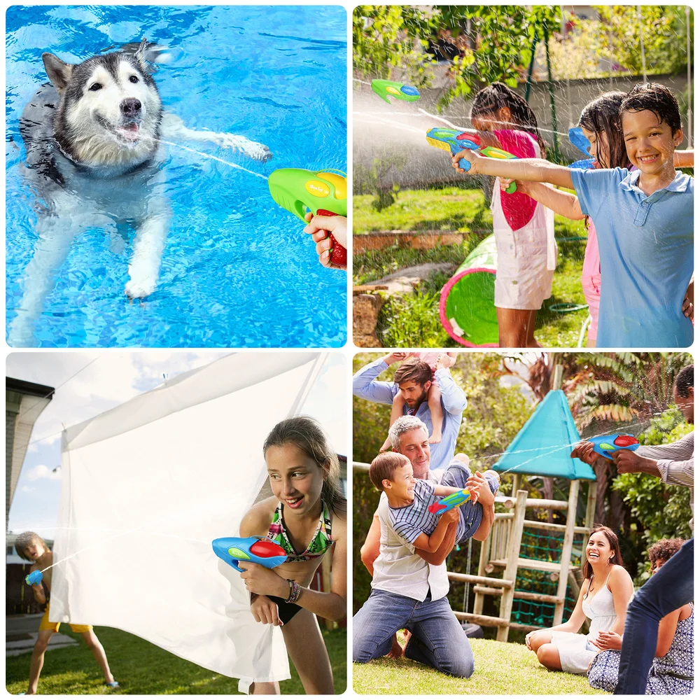 

IBASETOY 6pcs Water Guns Water Shooting Play Game Toys Summer Swimming Pool Beach for Children Kids Party