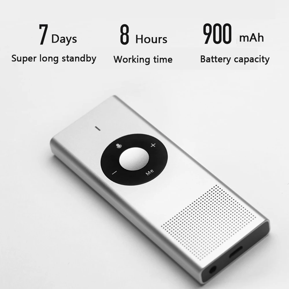 Переводчик Xiaomi Moyu AI переводчик с 14 лаугасами 8 часов в режиме ожидания Wi Fi