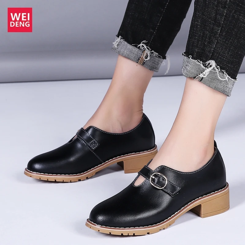 Лоферы WeiDeng женские из натуральной кожи повседневные мягкие дышащие легкие без