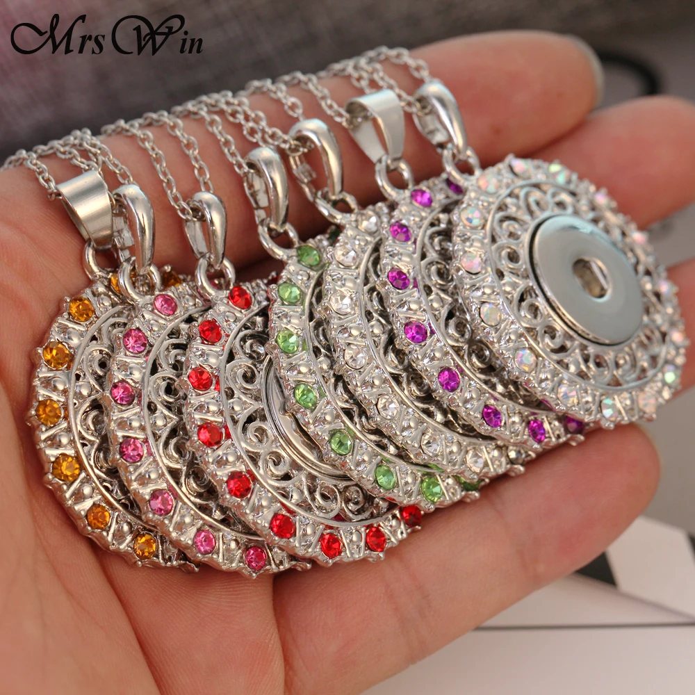 Цепочка с подвеской женская классическое круглое ожерелье кристаллами